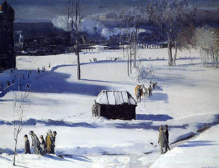 George Wesley Bellows Blue Snow the Battery Spain oil painting art